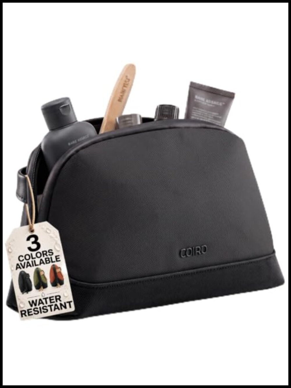 Water-Resistant Hanging Travel Toiletry Bag Dopp Kit Compact